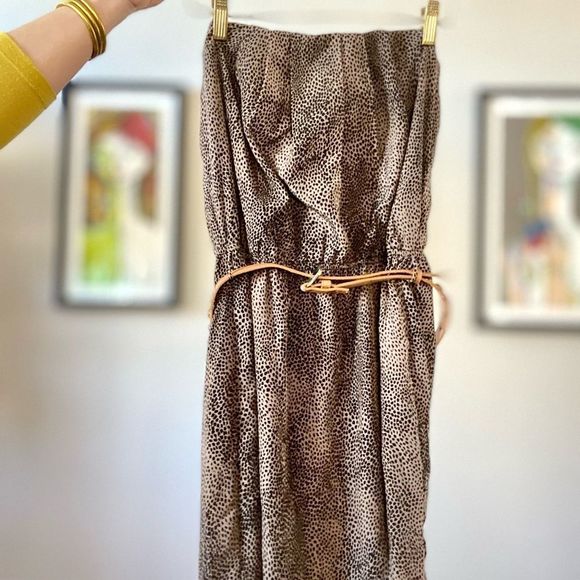 Entra Strapless Belted Dress - Picture 1 of 6